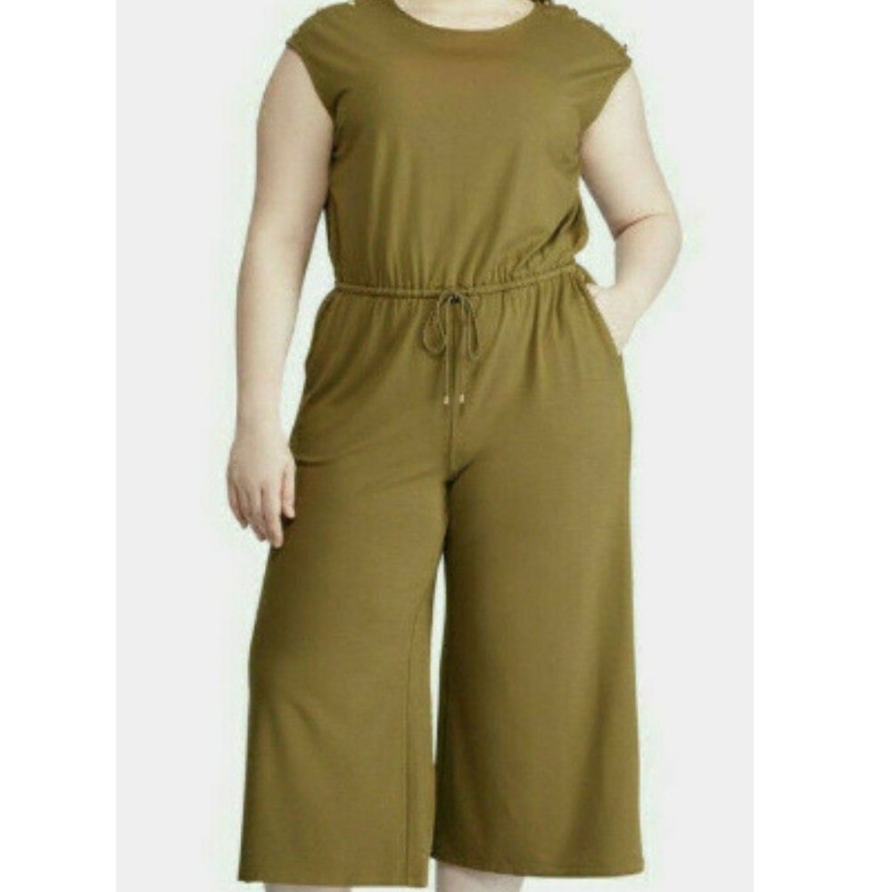 Ralph Lauren PLUS size olive green jumpsuit - Picture 1 of 3